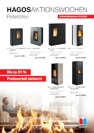 HAGOS Aktionswochen für Pelletöfen 2026
